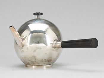 An Estrid Ericson silver teapot by Svenskt Tenn, Stockholm 1931.