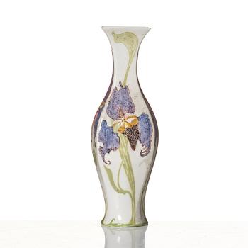 Rozenburg den Haag, a painted eggshell porcelain vase, Holland circa 1900.