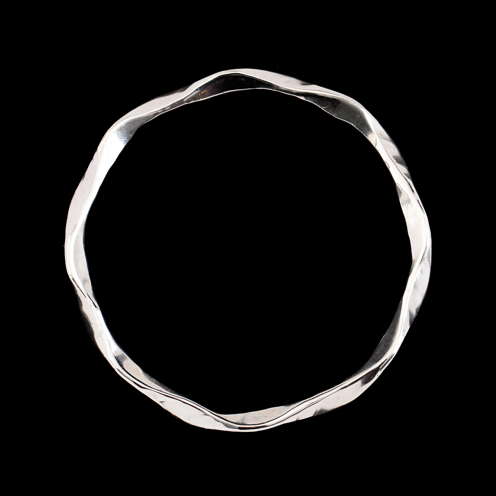 ARMRING, silver, Tebon, Nyköping 1995. Vikt ca 23 g.