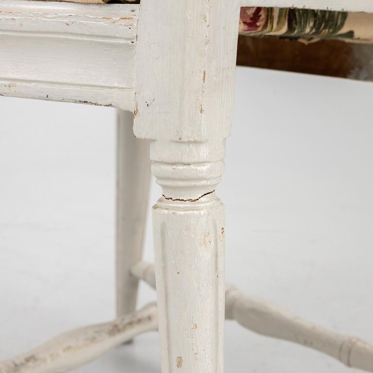 A pair of Gustavian chairs by J. Lindgren (master in Stockholm 1770-1800).