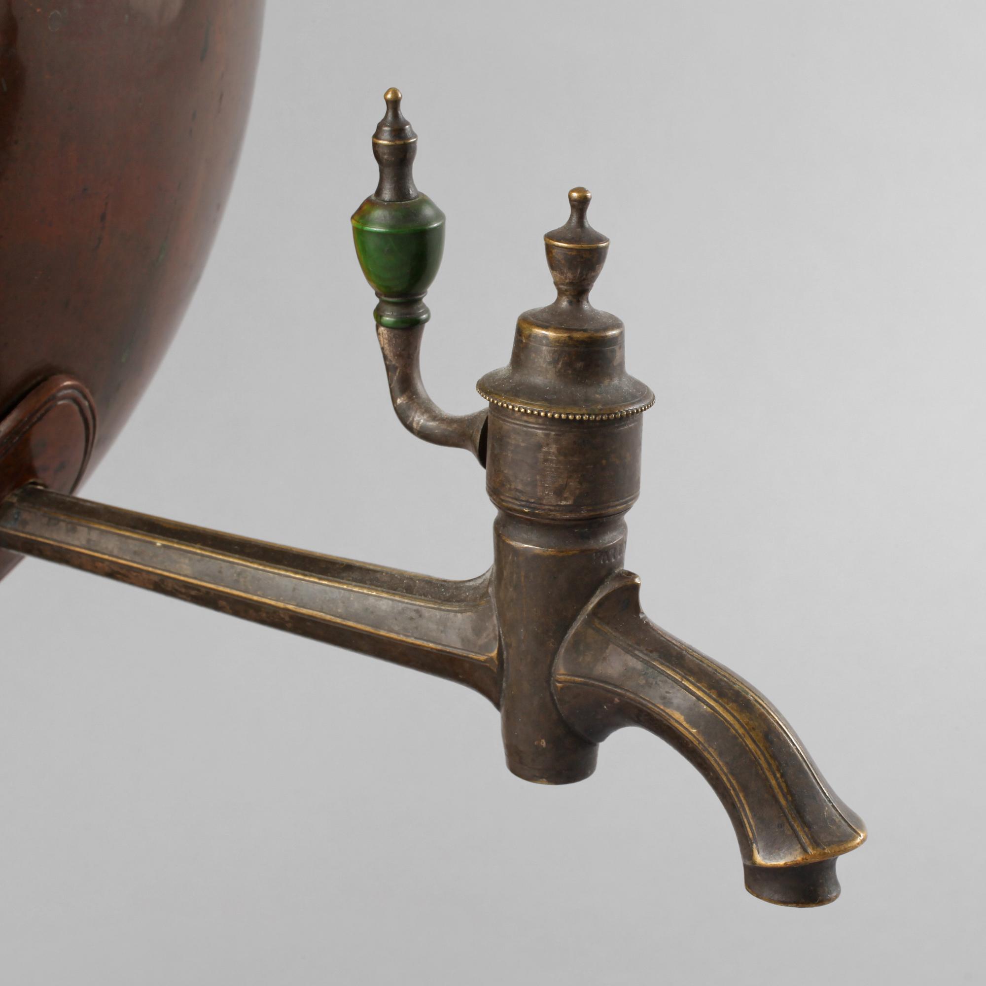 SAMOVAR, gulmetall, 1800-tal.