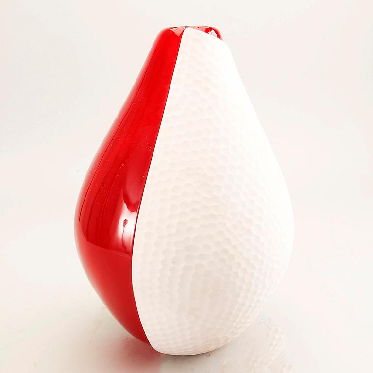 Ferro & Salvadore, a signed glass vase Österlens Glashytta.