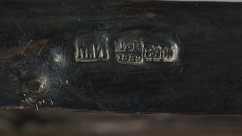 IKON med RISA, tempera på pannå och silver, mästare Isakov Mihail  Jakovlevits, S:t Petersburg 1889.