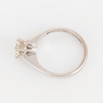 A diamond solitaire ring, 0.97 ct.