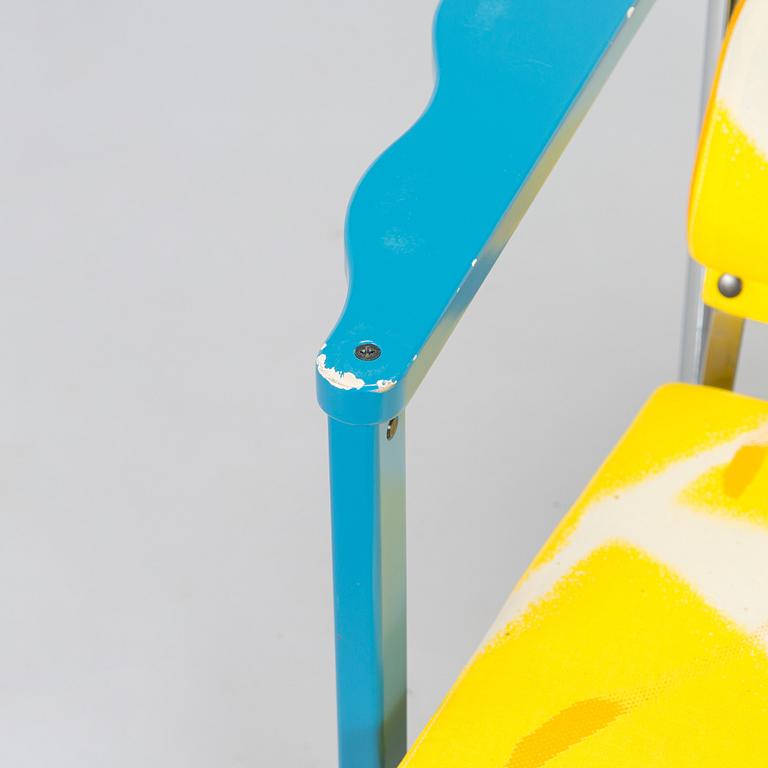 Yrjö Kukkapuro, A 1980s  'Experiment' open armchair for Avarte, Finland.