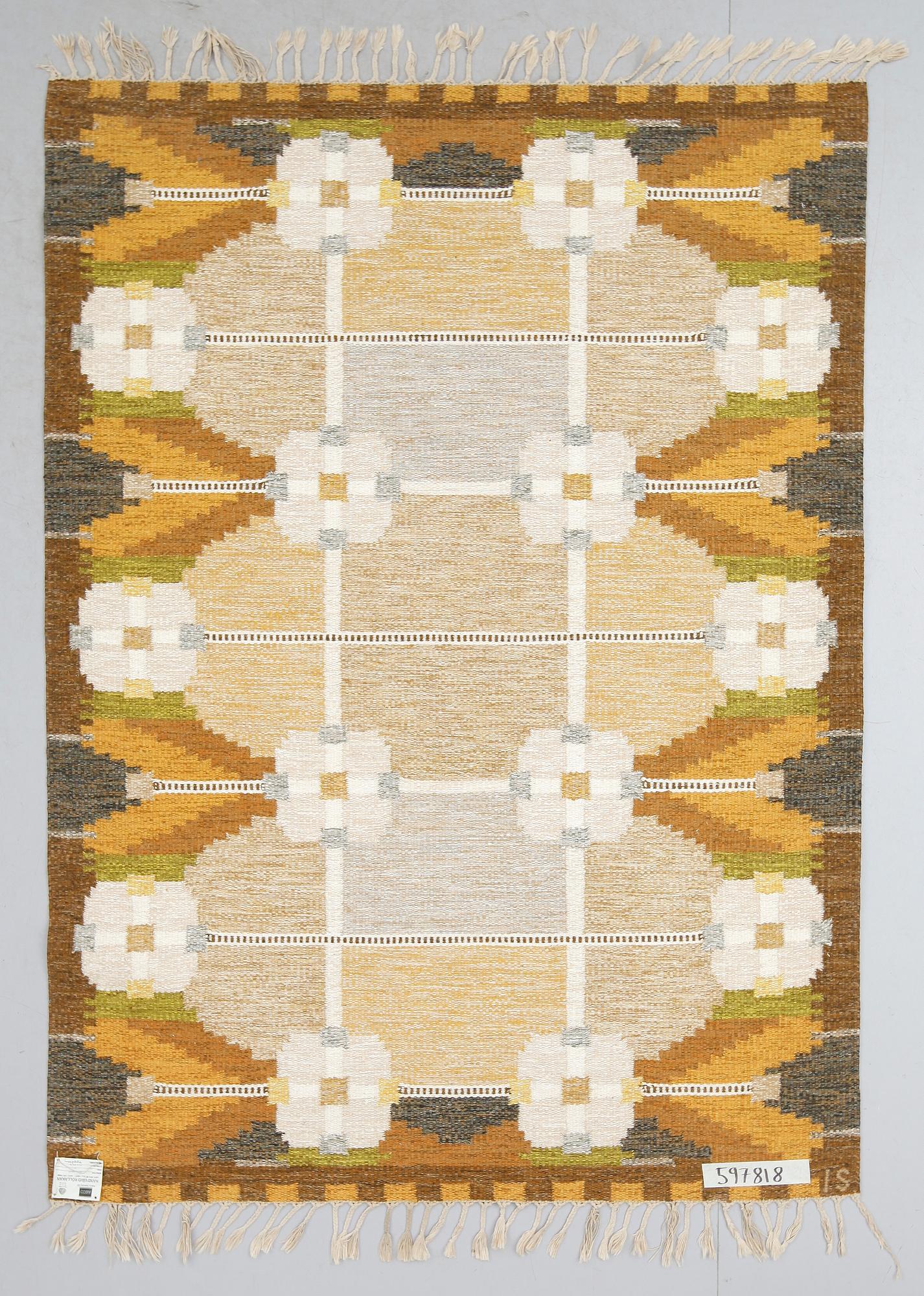 MATTA, rölakan, Ingegerd Silow, signerad IS. Ca 230 x 169 cm.