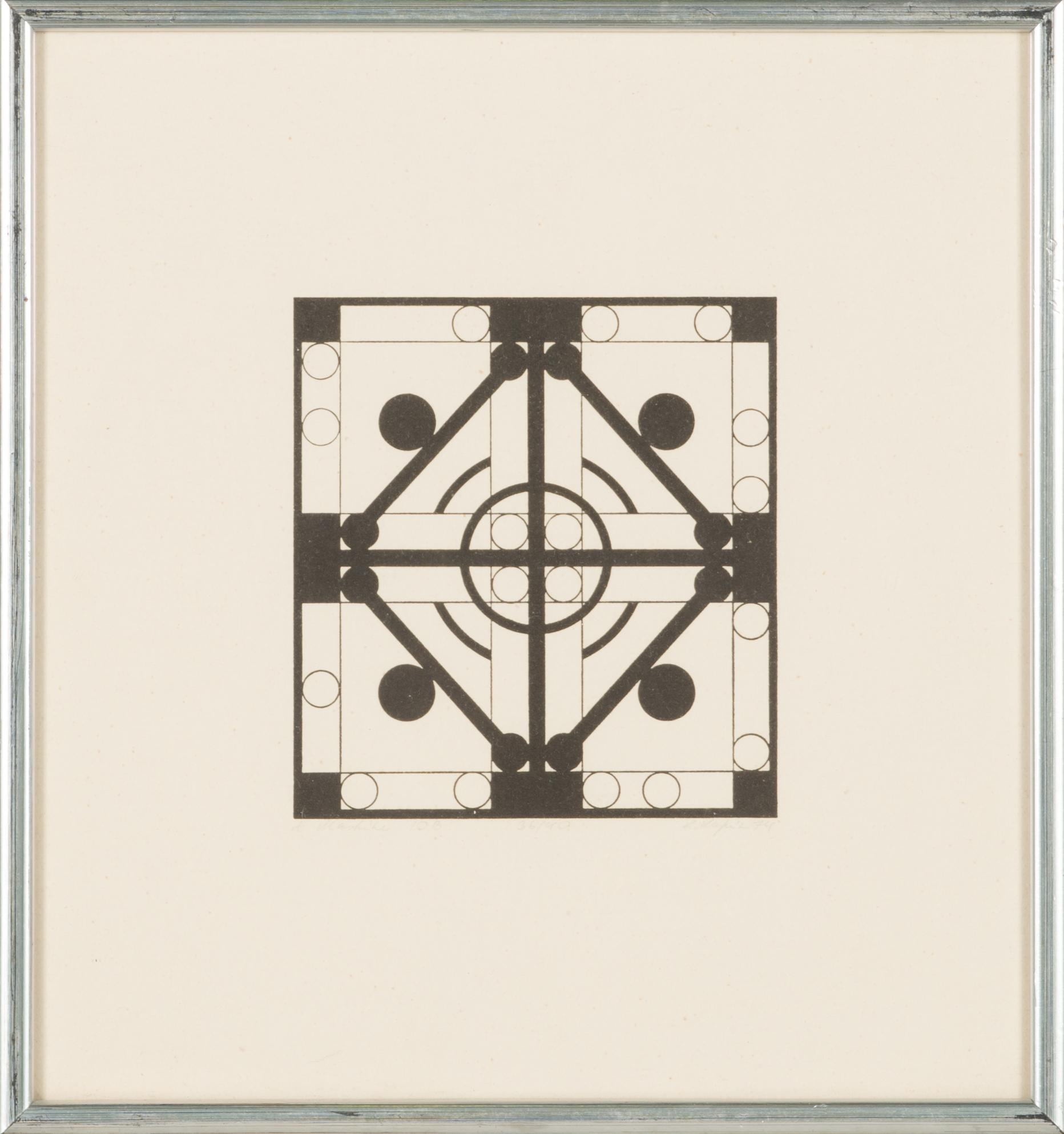 Leonhard Lapin, a set of twelve lithographs from the series 'A Mashine'.