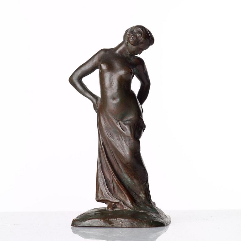 CARL ELDH, sculpture, bronze. Signed and with foundry mark. Height 14 cm.