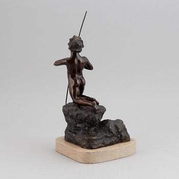 Unknown artist 20th Century. Sculpture. Bronze. Signed with initials V.G. Geight 25.5 cm (incl base 39 cm).