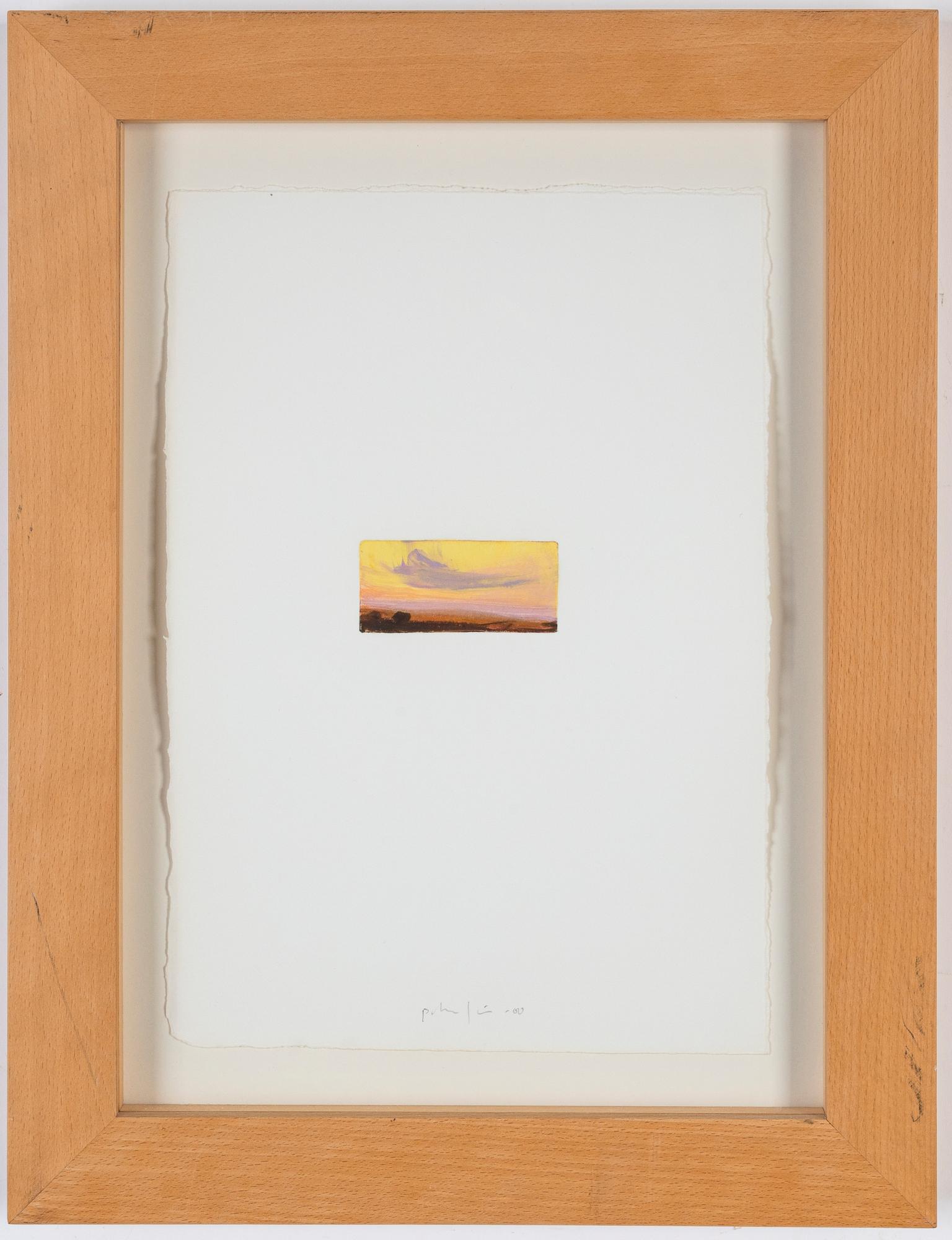 Peter Frie, kolorerad etsning, monotypi, signerad och daterad -00.