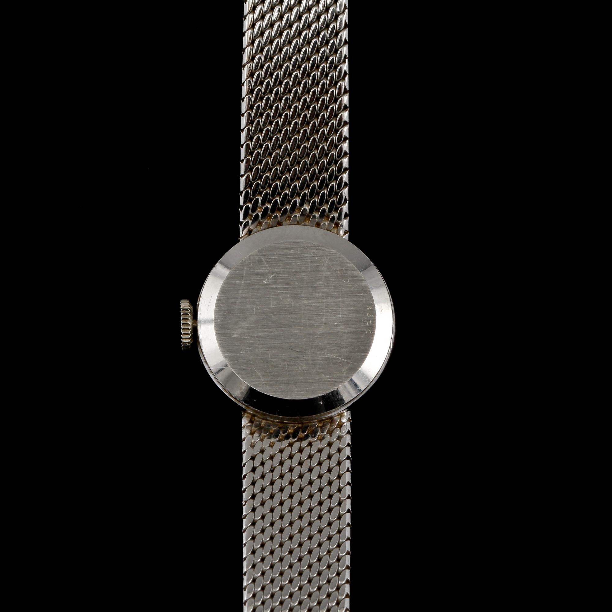 DAMARMBANDSUR, 18k vitguld, IWC, omkring 1900-talets mitt.