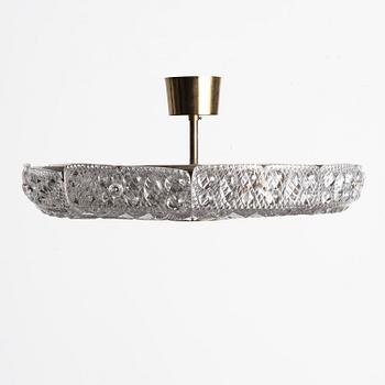 Carl Fagerlund, a ceiling lamp, Orrefors, second half of the 20th century.