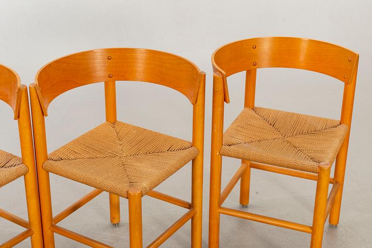 MOGENS LASSEN, matbord, stolar, 4 st, Fritz Hansen, Danmark, formgivna 1964-65.