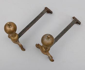 ELDHUNDAR, 1 par, barockstil, 1800-tal.