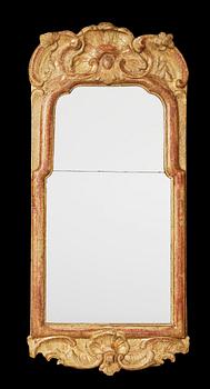 1414. A Swedish Rococo 18th century mirror.