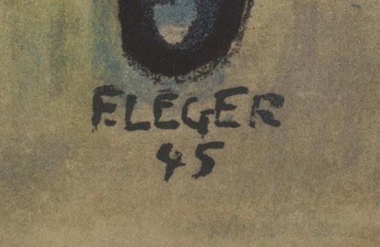 FERNAND LÉGER, after, colour lithographe, unsigned, from Derrière le Miroir nr 119 1960.
