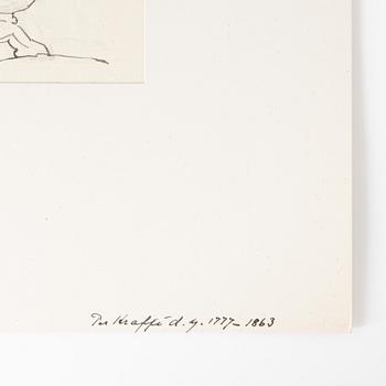 Per Krafft d.y., attributed to, pencil- and ink drawings, 2.