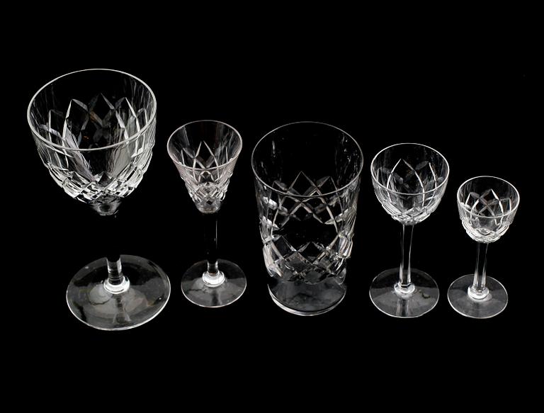 SERVISGLAS, 37 delar, 1900-talets mitt.