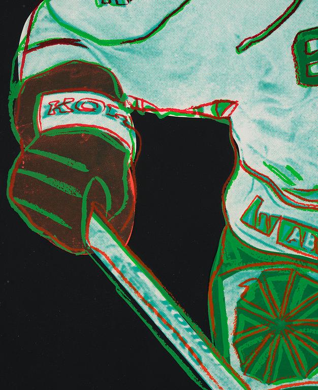 Andy Warhol, "Frölunda Hockey Player".