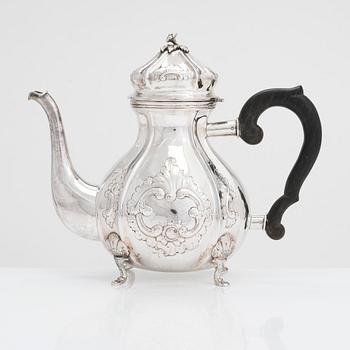 Axel Salomonsen, kaffekanna, sterlingsilver, Köpenhamn, Danmark  (1933-1977).