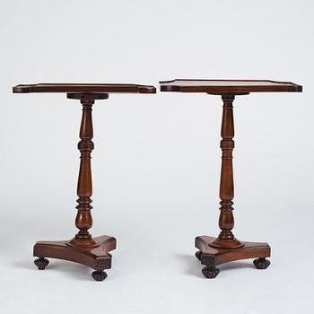 A set of two matched tables, in the manner of T Hope.