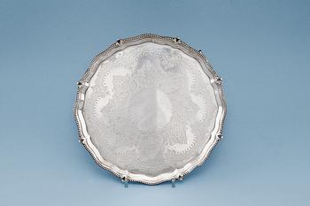 373. A SILVER TRAY.