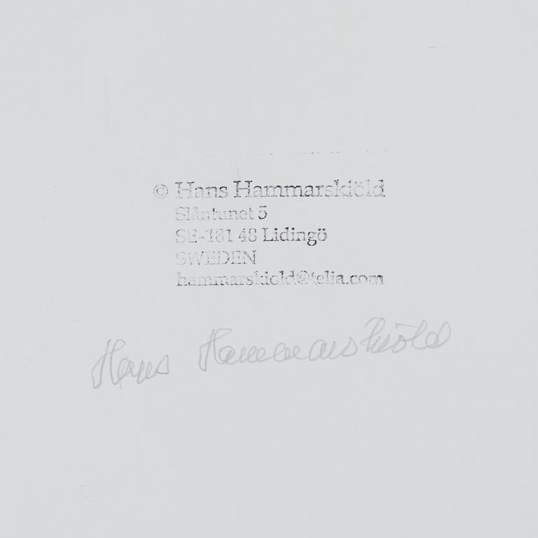HANS HAMMARSKIÖLD, fotografi, signerad och med copyrightstämpel a tergo. Framtagen 2003.