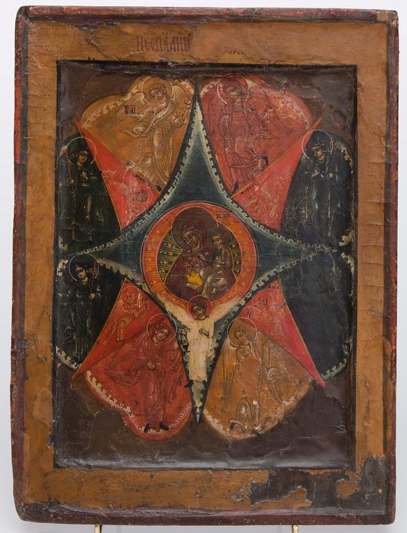 IKON, tempera på pannå, Ryssland 1800-talets senare hälft.