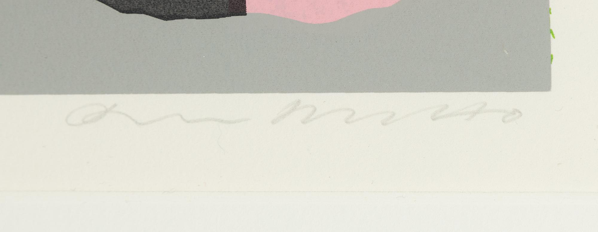 Roger Metto, screenprint in colours. Signed and numbered 17/100.