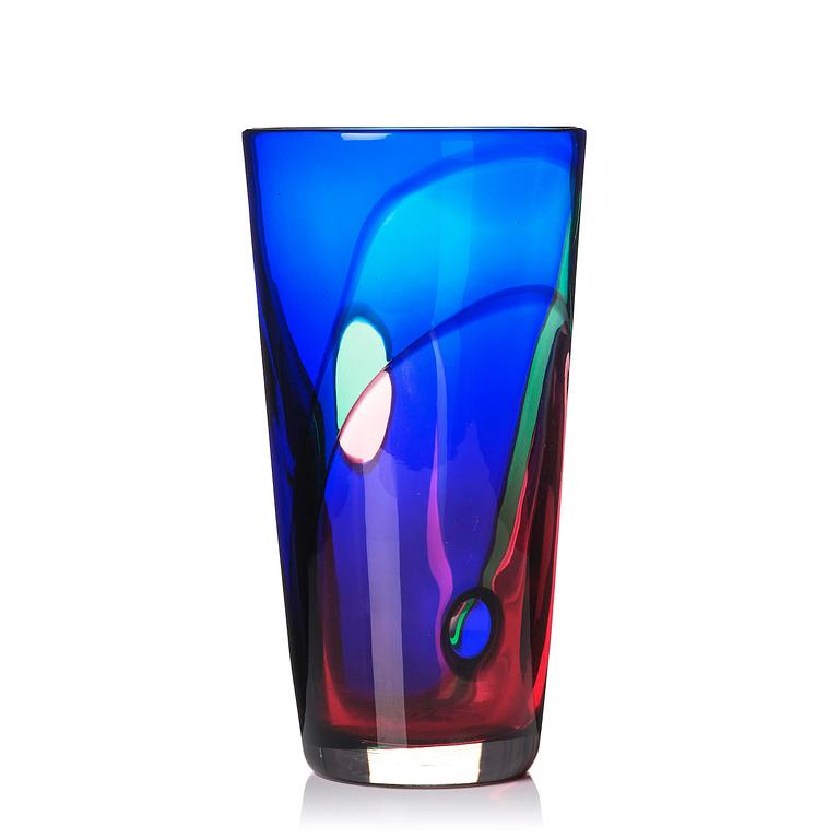 Archimede Seguso, a glass vase, Murano, Italy, 1980-90's.