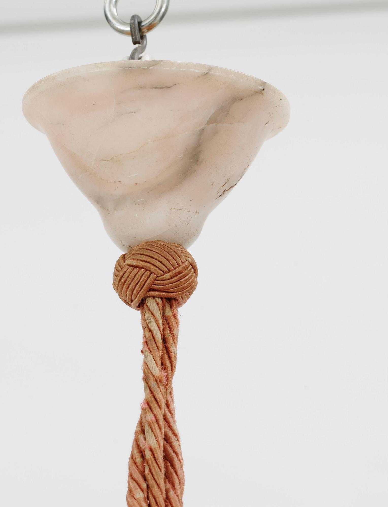 AMPEL, alabaster, 1900-talets början. H 70.