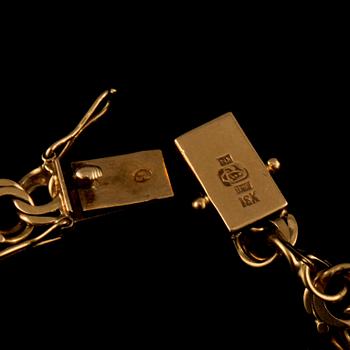 DAMARMBANDSUR, 18k guld, Glycine, Geneve, 1930-tal. Vikt 20 g.