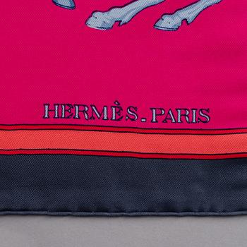 HERMÈS, scarf, 'Carrousel'.