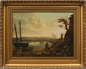 UNKNOWN ARTIST, oil on panel, signed J Lumsden and dated 1829.