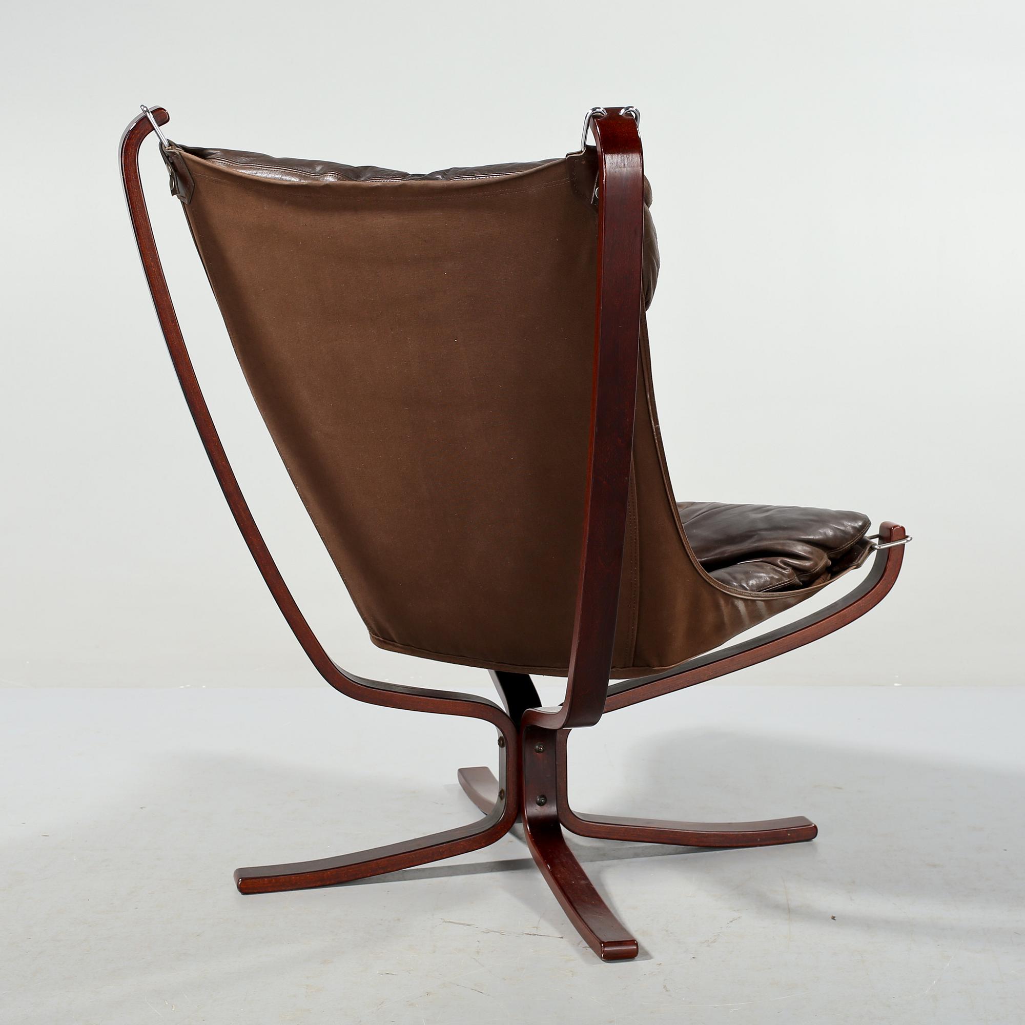 FÅTÖLJ, "Falcon chair", Sigurd Russel, Vatne möbler, Norge, 1900-talets andra hälft.
