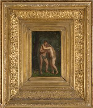 GESKEL SALOMAN, olja på duk, signerad Geskel Saloman och daterad 1879.