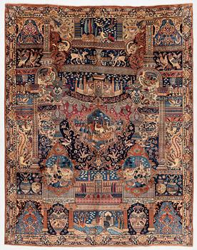 Rug, Kashmar, approx. 380 x 298 cm.