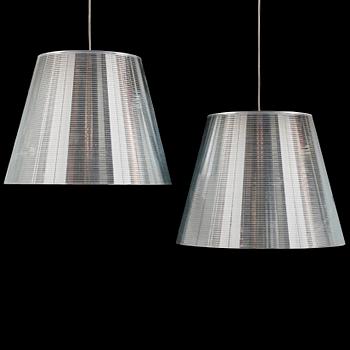 PHILIPPE STARCK, a pair of "K Tribe S2" ceiling lights by Flos.