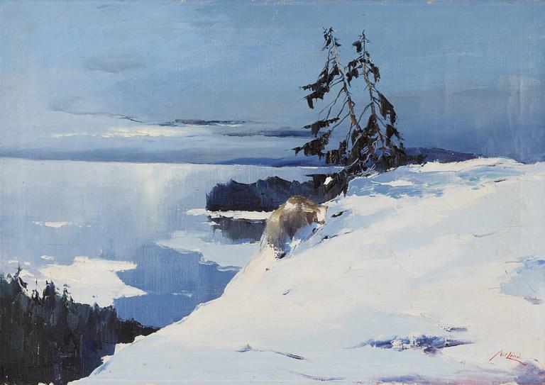 Axel Lind, Winter landscape.