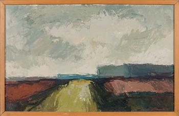 Juhan Nömmik, olja på pannå, signerad och daterad -65.