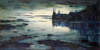 AXEL LIND, olja på duk, signerad.