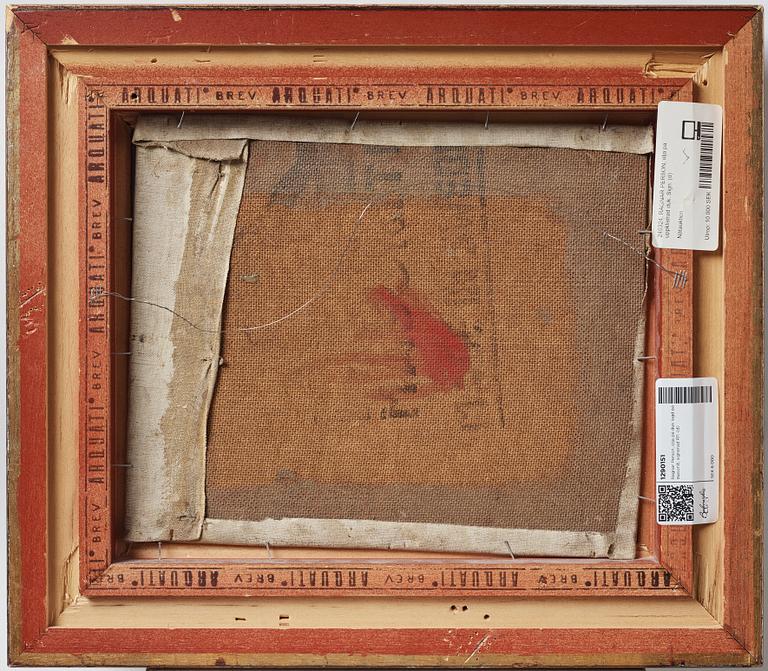 Ragnar Person, oil on canvas laid on masonite, signed RP.