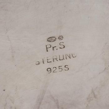 BÄGARE, 2 st. Sterling och silver, barockstil.