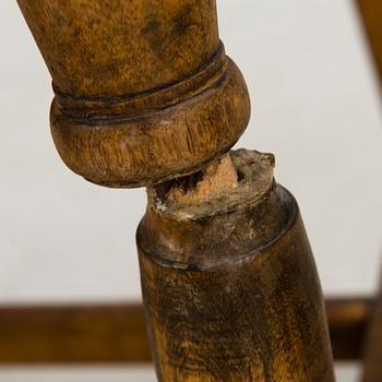 A pair of chairs, so called Swedish Bellman chairs, early 19th Century.