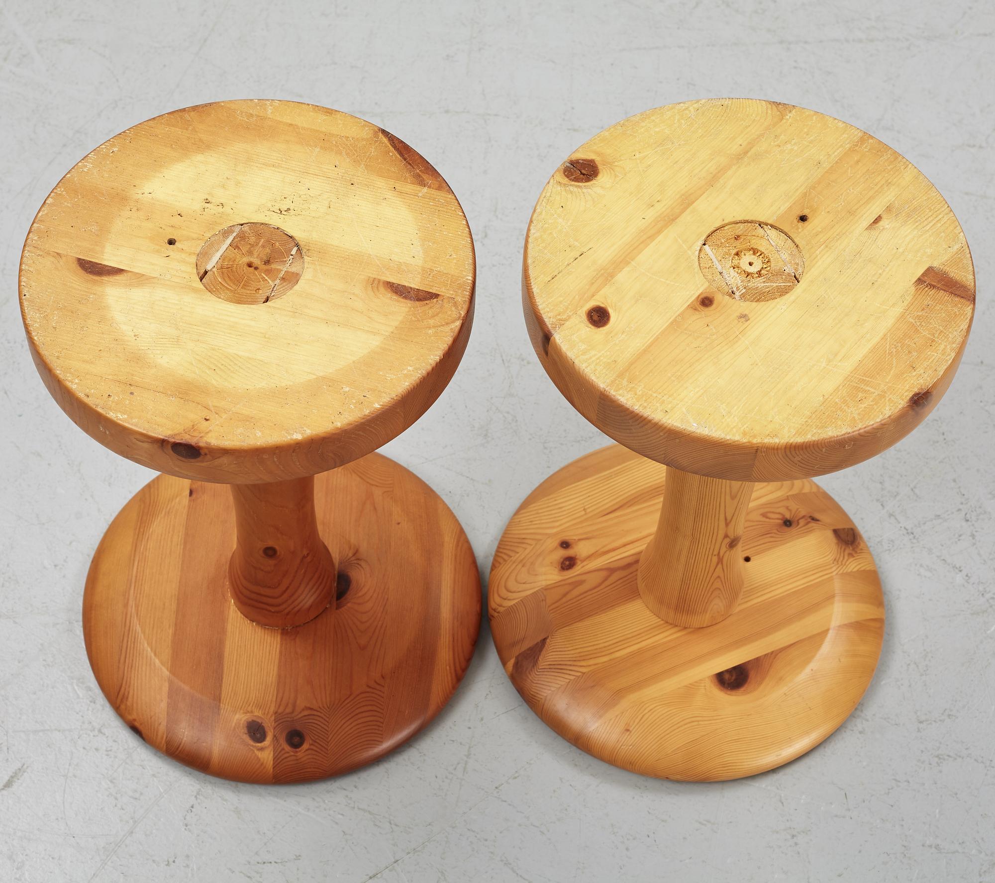 Pallar, ett par, 1900-talets andra hälft.