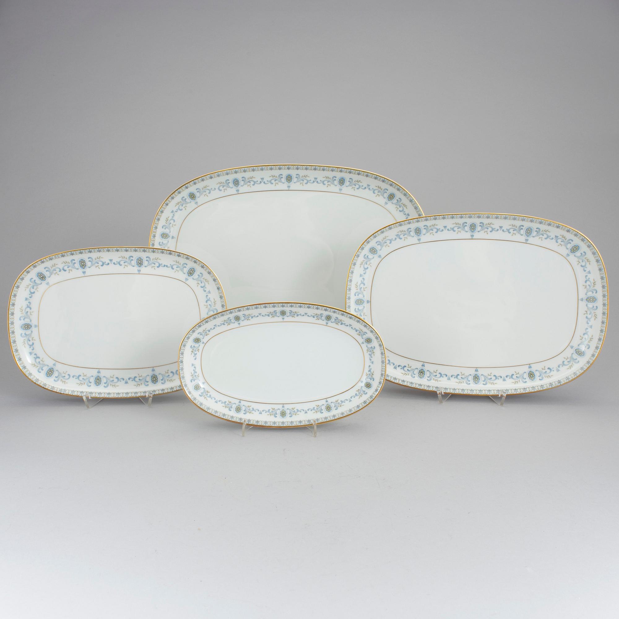 MATSERVIS, 63 delar, porslin, Krautheim, Bavaria, Tyskland, 1900-talets mitt.