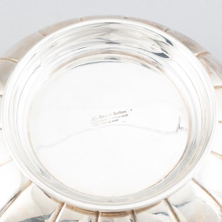 A silver bowl.