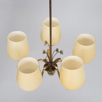 Taklampa,  tillverkare V. Soini Oy, 1900-talets mitt.