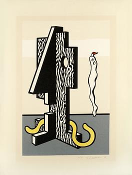 31. Roy Lichtenstein, "Figures", from "Surrealist series".