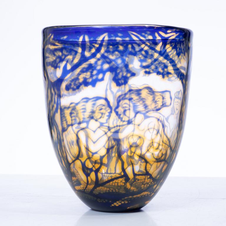 Eva Englund, vas, graal, Orrefors, 1983.